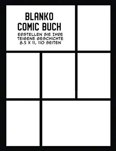 Produktbild: Blanko Comic Buch: Erstellen Sie Ihre eigene Geschichte, Comics zeichnen und Geschichten schreiben