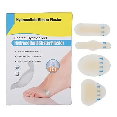Produktbild: Blasenpflaster, 4 Stück, Blasenpflaster, Blasenpflaster für Füße, Blasenpolster, Multifunktional, Wasserfest, Stark Viskos, Blasenbandage für den Täglichen Gebrauch