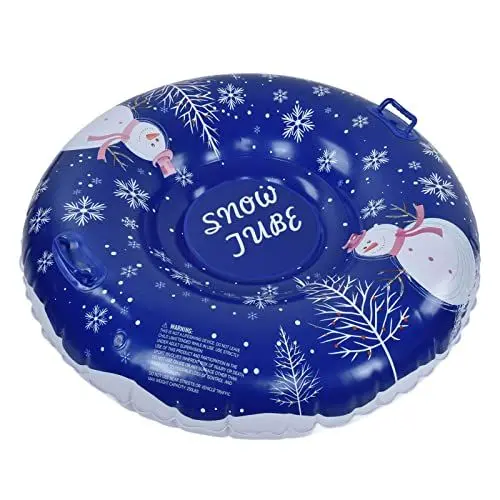 Produktbild: Ghzste Blau, Aufblasbare Schneeschläuche Zum Rodeln, Robuste 47-Zoll-Winterschneeschläuche, Tragbare Outdoor-Skifahren, Aufblasbare Ringe für Erwachsene
