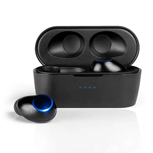 Produktbild: BLAUPUNKT BTW 10 Bluetooth 5.0 Kopfhörer – True Wireless Stereo Earbuds mit Touch-Bedienung, tragbare Ladehülle, Mikrofon & USB-C Anschluss·· Sport In-Ear Kopfhörer – Schwarz