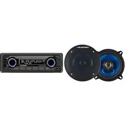 Produktbild: Blaupunkt Denver 212 DAB BT | 1-DIN, DAB+, Bluetooth-Freisprecheinrichtung, 12 V, Heavy Duty Design, Kurze Einbautiefe & Auto-Lautsprecher BLAUPUNKT icx542 5.25 130 mm, 210 W