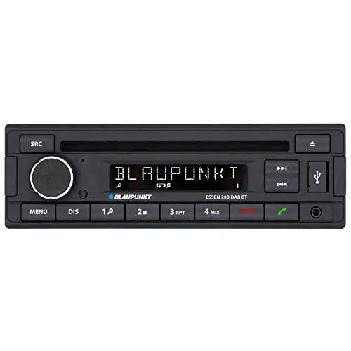 Produktbild: Blaupunkt Essen 200 DAB BT, 1-DIN Autoradion, DAB+, Bluetooth, CD, Freisprecheinrichtung, USB, Aux-Eingang, 200W