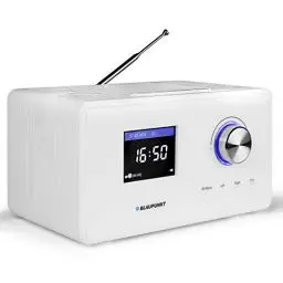 Produktbild: Blaupunkt IR 25 Internetradio, UKW PLL Radio mit Farbdisplay , Wlan, Küchenradio mit LCD Display 2,8 Zoll, Wecker mit Radio oder Alarmton, Wettervorhersage, Sleep Timer, Webradio, 5 Watt RMS, weiß