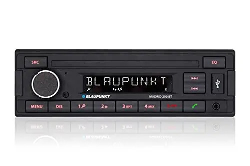Produktbild: Blaupunkt Madrid 200 BT | Bluetooth, RDS Tuner, Freisprecheinrichtung, USB, Aux-In, 1-DIN, schwarz