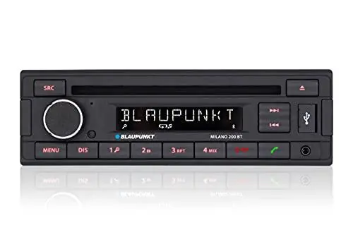 Produktbild: Blaupunkt Milano 200 BT, schwarz, 1-din