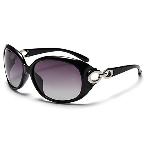 Produktbild: BLDEN Sonnenbrille polarisiert für Frauen, Anti-Reflexion 100% UV Augenschutz Stilvolle Ovale Brille Großen Rahmen