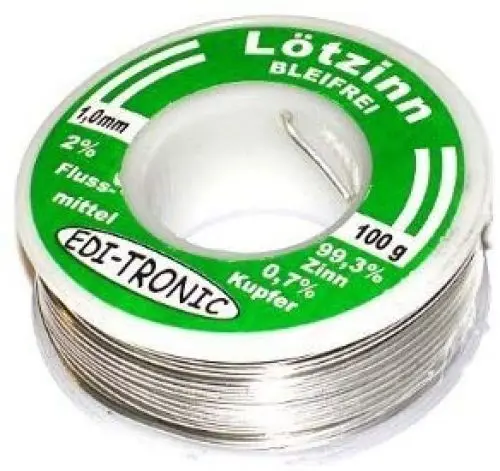 Produktbild: Bleifreies Elektronik Lötzinn Lötdraht 1mm 100g