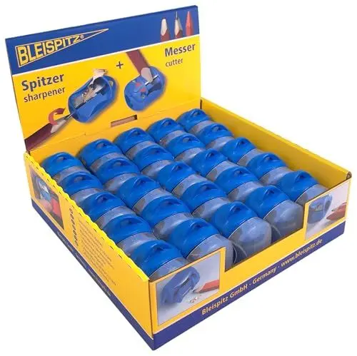 Produktbild: Bleispitz Spitzer Display (25 Stk., für Zimmermannsbleistifte + Signierkreiden, robustes Material, Zubehör für Zimmerbleistifte, Handwerkerbleistift) 1430