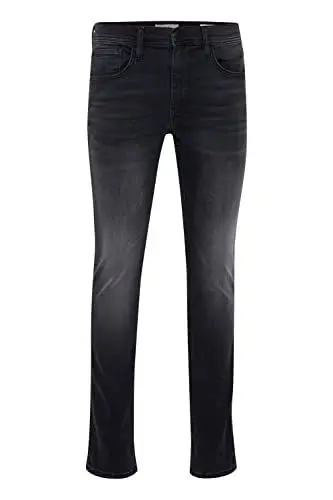 Produktbild: Blend BHJet Herren Jeanshose Hose mit Eingrifftaschen Gürtelschlaufen Stretch Baumwollmischung Slim fit, Größe:W29/32, Farbe:Denim washed black (201001)