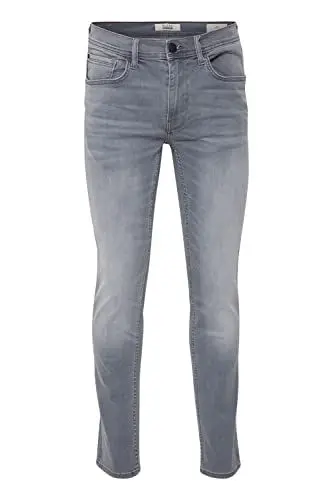 Produktbild: Blend BHJet Herren Jeanshose Hose mit Eingrifftaschen Gürtelschlaufen Stretch Baumwollmischung Slim fit, Größe:W34/32, Farbe:Denim Grey (76205)