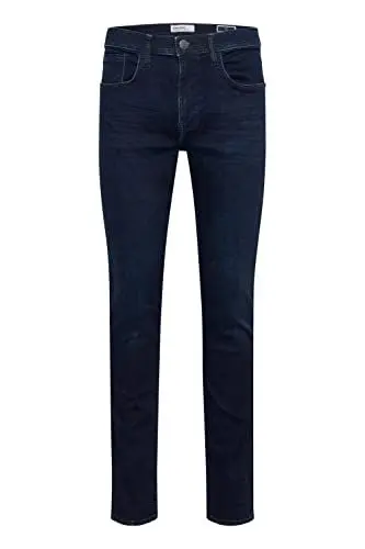Produktbild: Blend BHJet Herren Jeanshose Hose mit Eingrifftaschen Gürtelschlaufen Stretch Baumwollmischung Slim fit, Größe:W40/34, Farbe:Denim Deep Darkblue (201325)