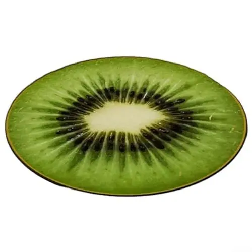 Produktbild: BlissfulAbode Heben Sie sich mit einem einzigartigen Obstteppich ab, weicher Bodenteppich mit auffälligem Design (Kiwi)