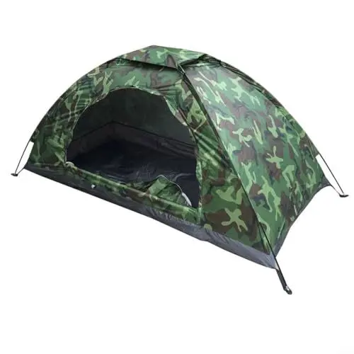 Produktbild: BlissfulAbode Ultraleichtes, tragbares Camping-Gartenzelt, Anti-UV-Beschichtung, Pop-Up-Campingzelt für Strand, Outdoor, Reisen, Wandern, Camping, Jagd, Angeln (1 Person Camouflage), 1183015129