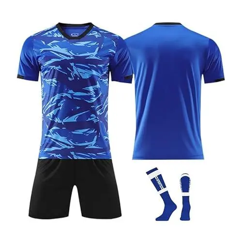 Produktbild: Blitzangebote Trainingsanzug Individuelles Personalisierte Outfit Mit Eigenem Namen T-Shirts Mit Namen Und Nummer Customized Fußballtrikots Kostüm Karneval Herren Sport T-Shirt Herren Fitness