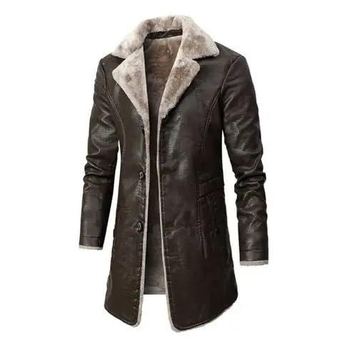 Produktbild: Blitzangebote Von Heute RäUmunglederjacke winter herren winterjacke herren leder lederjacke winter herren winterjacke herren leder herren mantel winter lang herren-mäntel winterjacke mit fell herren