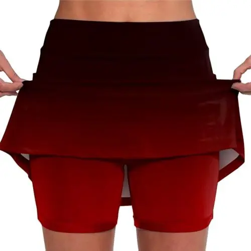 Produktbild: Black Friday Angebote 2024 Tennisrock Mädchen 164 Farbverläufen Golfrock Mädchen Skater Hose Damen Tennisrock Damen mit Hose Weiß Farbvarianten Skorts Damen Sommer