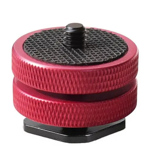 Produktbild: Blitzschuhadapter 1/4,Kamera Hot Shoe Adapter, Blitzschuh-Adapter mit Gummimatte,1/4