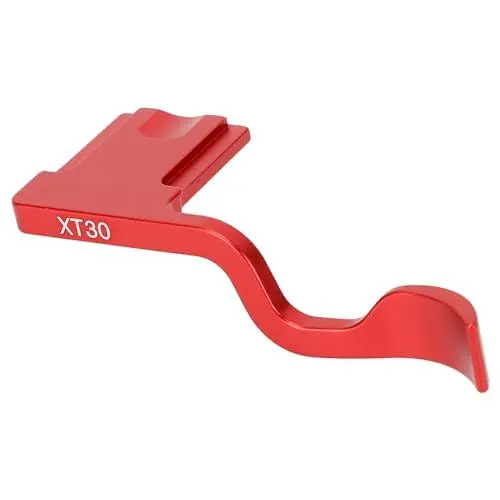 Produktbild: Blitzschuhgriff, Ergonomischer Metallhandgriff mit Verbesserter Balance für Fuji X-T10 X-T20 X-T30-Kamera (Rot)