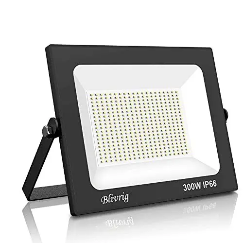 Produktbild: Blivrig 300W LED Strahler Außen Kaltweiß 6500K, 30000LM Superhell Außenstrahler, IP66 Wasserdicht LED Fluter, Flutlicht, Aussenlampe für Gärten, Innenhöfe, Garage, Hotel