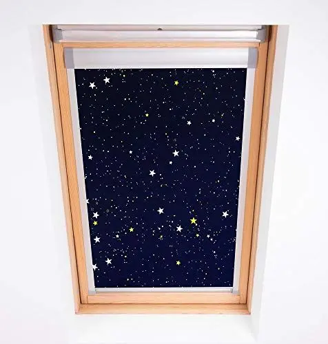 Produktbild: Bloc Jalousien Skylight Blackout Blind, Polyester, Marineblau, 102, Night Sky