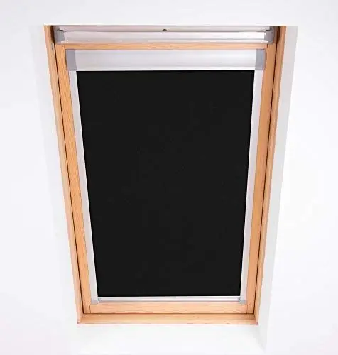 Produktbild: Bloc Skylight Rollo Für Velux Dachfenster Blockout, schwarz, FK06, B48 x H98 cm