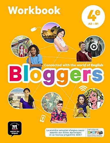 Produktbild: Bloggers, Anglais, 4ème. Workbook: Connected with the world of English