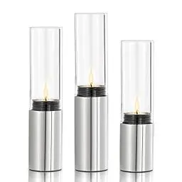 Produktbild: Blomus 65090 Windlichter-Set Faro, Edelstahl poliert, 3 teilig