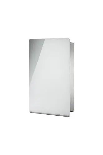Produktbild: Blomus -VELIO- Schlüsselkasten/Glasmagnettafel in zeitlosem Weiß, hochwertige Verarbeitung, 7 Schlüsselhaken, magnetischer Verschluss, moderne Schlüsselbox (B / H / T: 5 x 30 x 20 cm, Weiß, 65370)