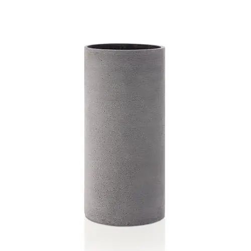 Produktbild: blomus -COLUNA- Vase L aus Polystone, dunkelgrau, puristische Beton-Optik, dekorative Vase in moderner Optik, hohe Tischdeko, exklusives Wohnaccessoire (H / B / T: 29 x 12 x 12 cm, dunkelgrau, 65627)