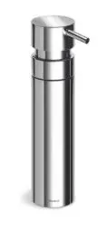 Produktbild: blomus -NEXIO- Seifenspender aus poliertem Edelstahl, 100 ml Fassungsvermögen, Spender für Flüssigseife ideal für das Bad, hochwertiger Pumpspender (H / B / T: 17 x 4 x 6,5 cm, Edelstahl, 68620)