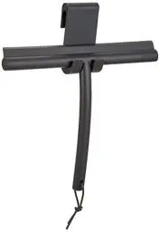 Produktbild: blomus -VIPO- Duschwischer aus Silikon,Magnet,Duschabzieher in exklusiver Optik,streifenfreie Reinigung, hochwertiges Badaccessoire mit Halterung (H 20 cm, B 24,5 cm, T 2,5 cm, Antharzit/Grau, 68982)