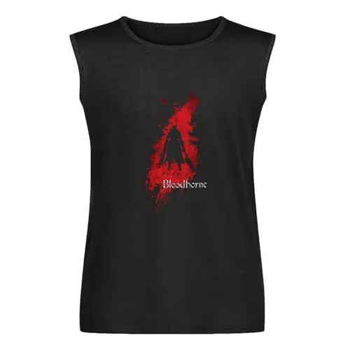 Produktbild: Bloodborne Born In Blood A Gaming Sleeveless T-Shirt Black Unisex Mens Vest Tank Tops Tee XL