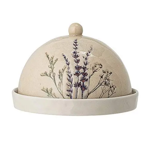 Produktbild: Bloomingville Butterdose Bea, Farbe Natur, Handgefertigt, Maße D15xH10 cm, Spülmaschinengeeignet, 82050008