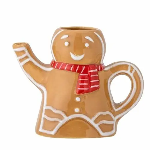 Produktbild: Bloomingville Ginnie Lebkuchen Krug in der Farbe Braun aus Keramik, 7,5x10 cm, 60ml, 82061082