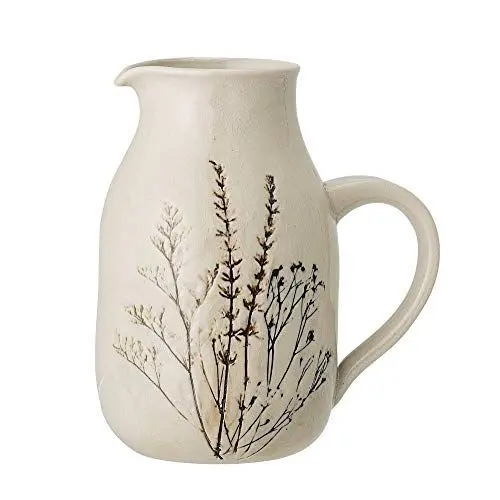 Produktbild: Bloomingville Krug Bea, Farbe Natur, Steingut, D12xH19 cm, 1500 ml, Spülmaschinenfest, handgefertigt, Gefäß, 82047394