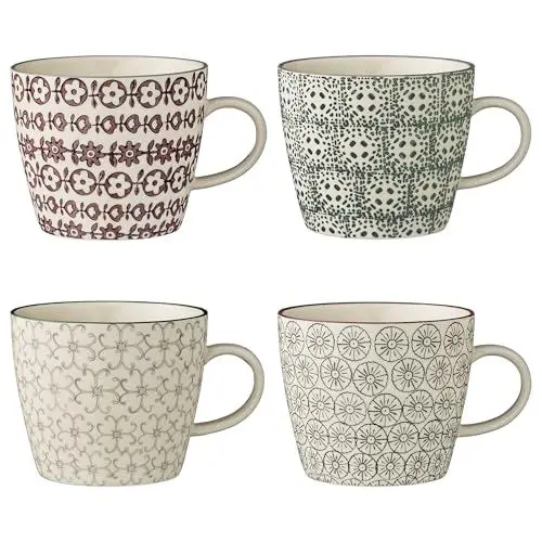 Produktbild: Bloomingville Karine Becher, Keramik, 4 Stück (1er Pack), 4