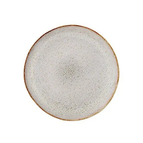 Produktbild: Bloomingville Teller Sandrine, grau, Keramik, 22 x 2,5 cm, Hellgrau