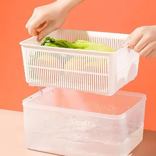 Produktbild: BLSYHDH Küchensiebe und Siebe, Schüssel-Set, Gemüse- und Obstwasch-Einweichkorb, Küchenspüle, Sieb, Waschkorb Zum Reinigen von Beeren, Salat