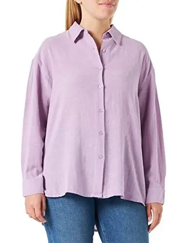 Produktbild: BLUE SEVEN Damen Oversized Hemdbluse Bluse, Flieder Orig, L