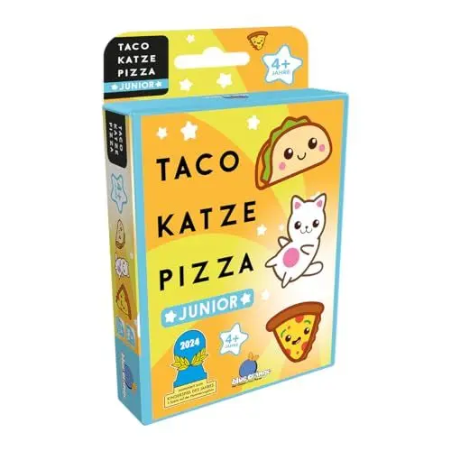 Produktbild: Blue Orange, Taco Katze Pizza Junior, Kinderspiel, Kartenspiel, nominiert zum Kinderspiel des Jahres 2024, 2-6 Spieler, Ab 4+ Jahren, 5 Minuten, Deutsch