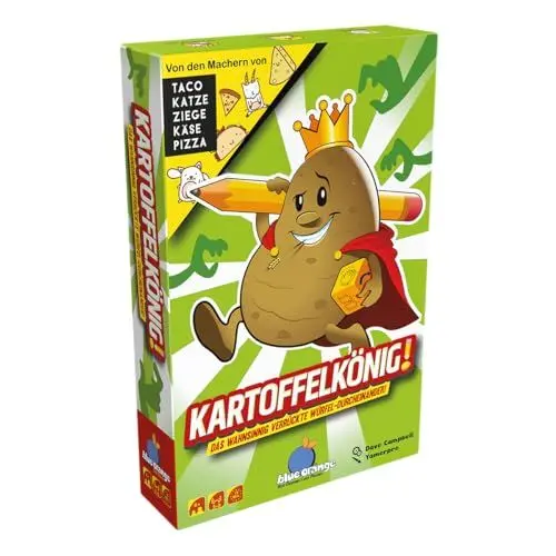 Produktbild: Blue Orange, Kartoffelkönig!, Partyspiel, Würfelspiel, 3-8 Spieler, Ab 8+ Jahren, 10 Minuten, Deutsch