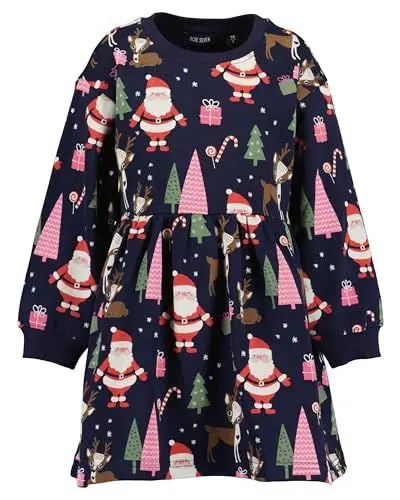 Produktbild: Blue Seven Mädchen Sweatkleid Christmas 590 - Nachtblau 128