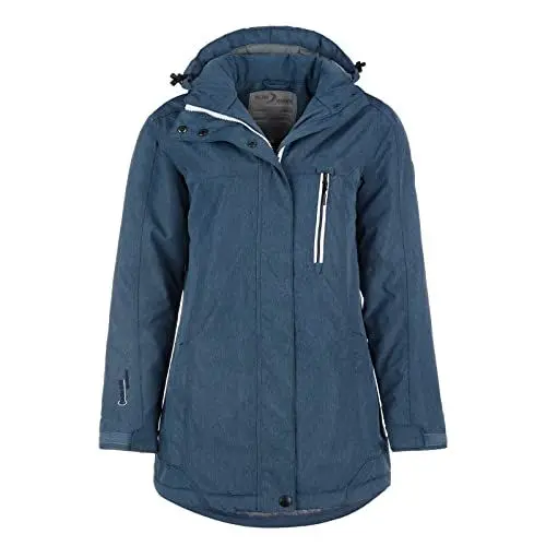 Produktbild: Blue Wave Damen Funktionsjacke Carla - Jacke Regenjacke Funktionsmantel in Steel Blue Größe 56