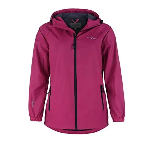 Produktbild: Blue Wave Damen Funktionsjacke Fabienne - Outdoor-Jacke Regenjacke Wander- und Fahrradjacke in Sangria Größe 44