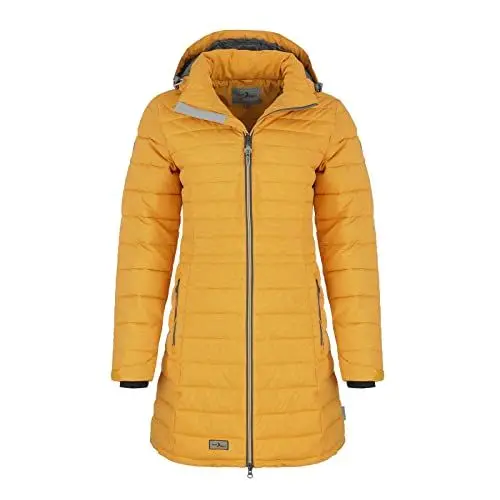 Produktbild: Blue Wave Damen Steppmantel Ilona - Steppjacke Mantel gesteppt in Curry Größe 48