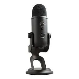 Produktbild: Blue Yeti USB-Mikrofon für Aufnahmen, Streaming, Gaming, Podcasting auf PC und Mac, Mikrofon für Laptop oder Computer, Blue VO!CE Effekte, Verstellbarer Ständer, Plug and Play - Schwarz