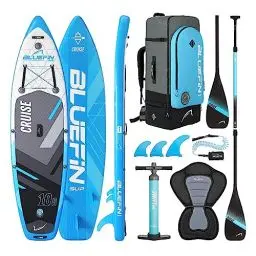 Produktbild: Bluefin Cruise 10'8 SUP | Paddleboard für Erwachsene mit Kajak-Sitz | Bluefin Cruise SUP | Tragbar & Reisefreundlich | Paddleboard Paket | Umrüstbar in EIN Kajak | Inkl. Paddleboard-Zubehör