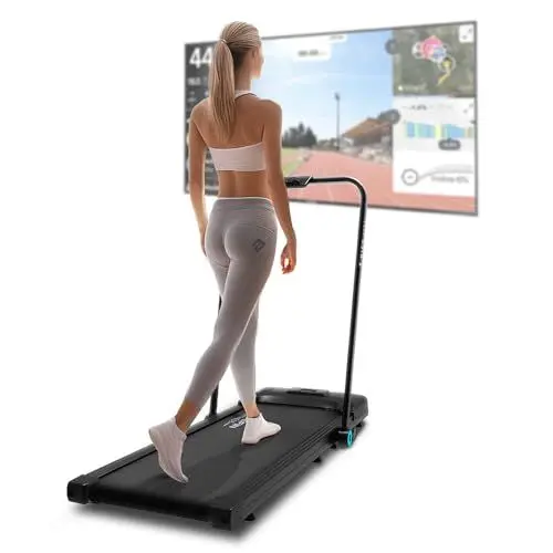 Produktbild: Bluefin Fitness Walking Pad |Faltbares Laufband für unter den Schreibtisch | Perfekt für Zuhause und Büro| App Konnektivität & 1-8km/h Geschwindigkeit