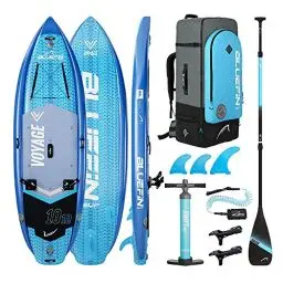 Produktbild: Bluefin Voyage 10'10 aufpumpbares Stand-up-Paddleboard| Das ultimative Activity-SUP-Paket| Paddleboard-Zubehör | SUP-Pumpe und -Set | Angelrutenhalterungen | Tragbar und reisefreundlich