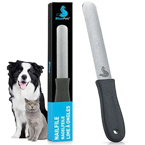 Produktbild: BluePet 12 cm Krallenfeile Nagelfeile zur Entfernung scharfer Kanten & optimalen Krallenpflege für Hunde, Katzen & Kleintiere I Als Ergänzung zu Krallenschere & Krallenschleifer (1x Fein)